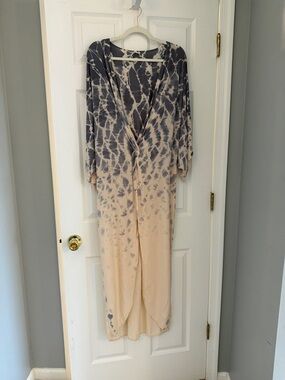 Women’s Surf Gypsy Tie-Dye V-Neck Maxi Cover Up Dress - one size